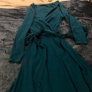 Eshakti maxi length wrap dress